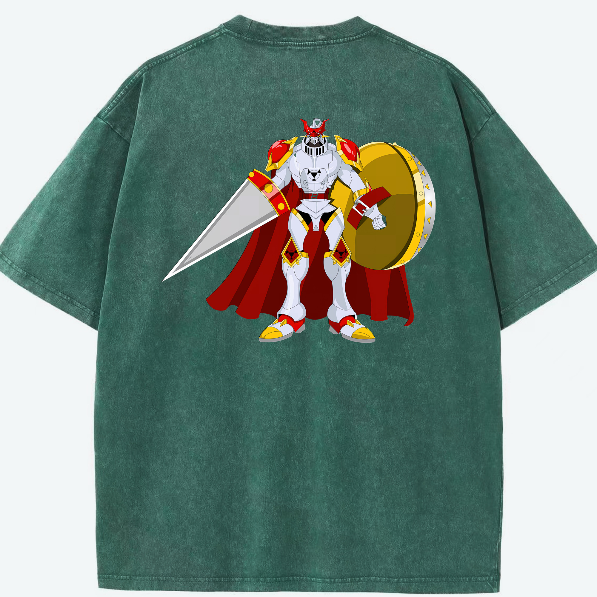 （画像用） Digimon デジタルモンスター/デジモン 綿100% ヴィンテージ風 半袖Tシャツ（背面プリント）